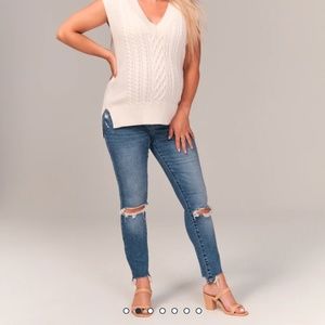 Abercrombie Super Skinny Maternity Ankle Jean